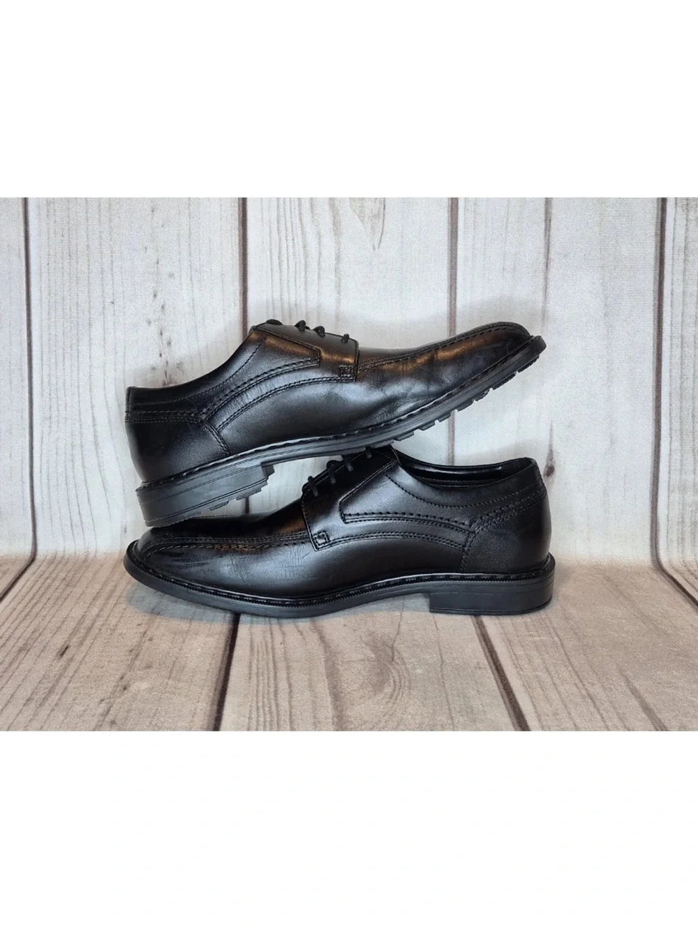 Rockport Men's Size 9.5 M Parson Oxford Dress Shoes Black Leather